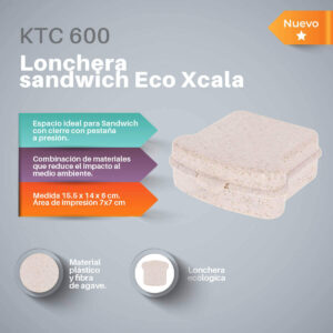 LONCHERA SANDWICH ECO XCALA